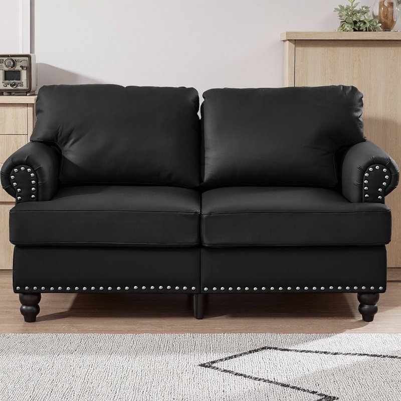 Canapé 59,5 po Modern Classic Classic, Noir