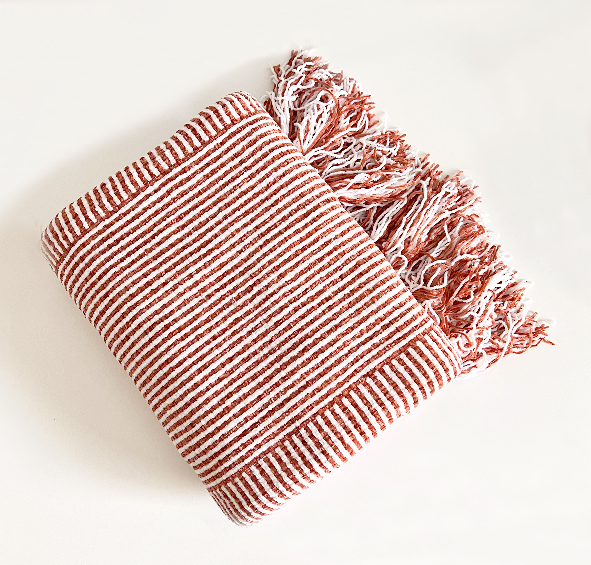 Fennco Styles Chenille Tassel Soft Cozy Throw | Wayfair