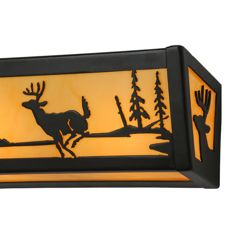 Rustic Lodge 4 - Light Bath Bar, Bronze
