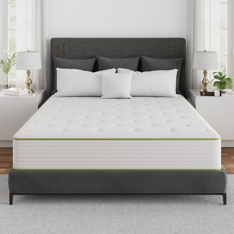 Nerbone 10'' Plush Hybrid Mattress with Anti - Static Cooling Gel Memory Foam, Certified by CertiPUR - US, OEKO - TEX, and SGS