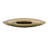 Judah Oval Disc Vase, Carved Timber-Like Texture, Gold Aluminum 16 Inch