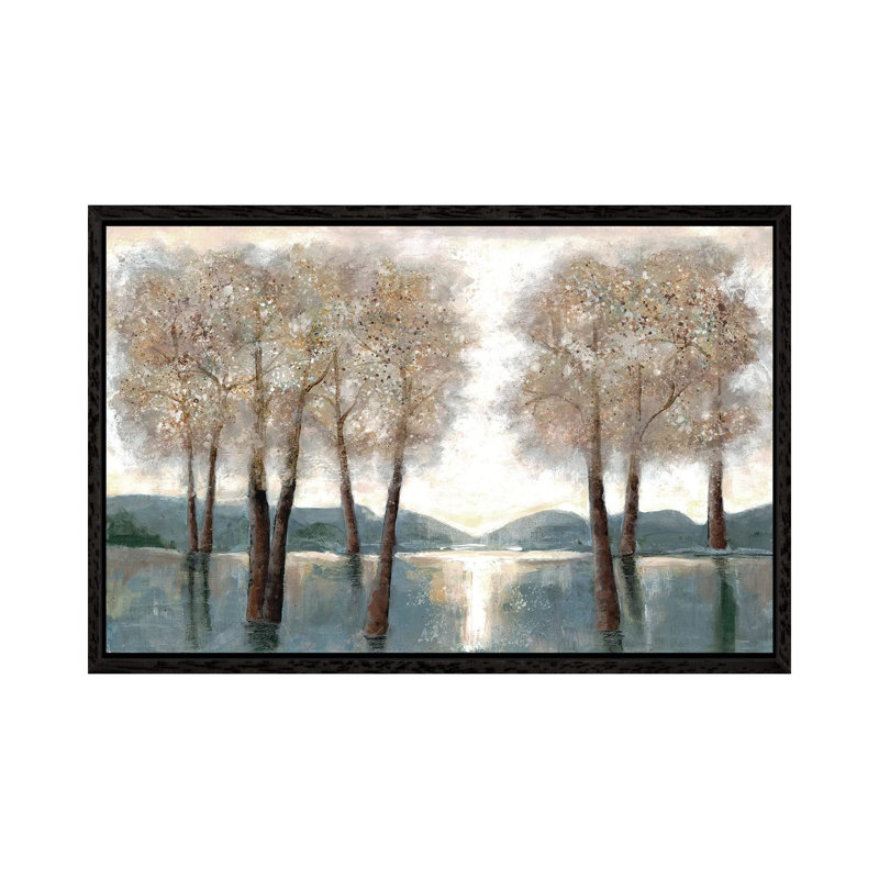 Approaching Woods - Print on Canvas, Black Framed, 66.04 cm H x 45.72 cm W