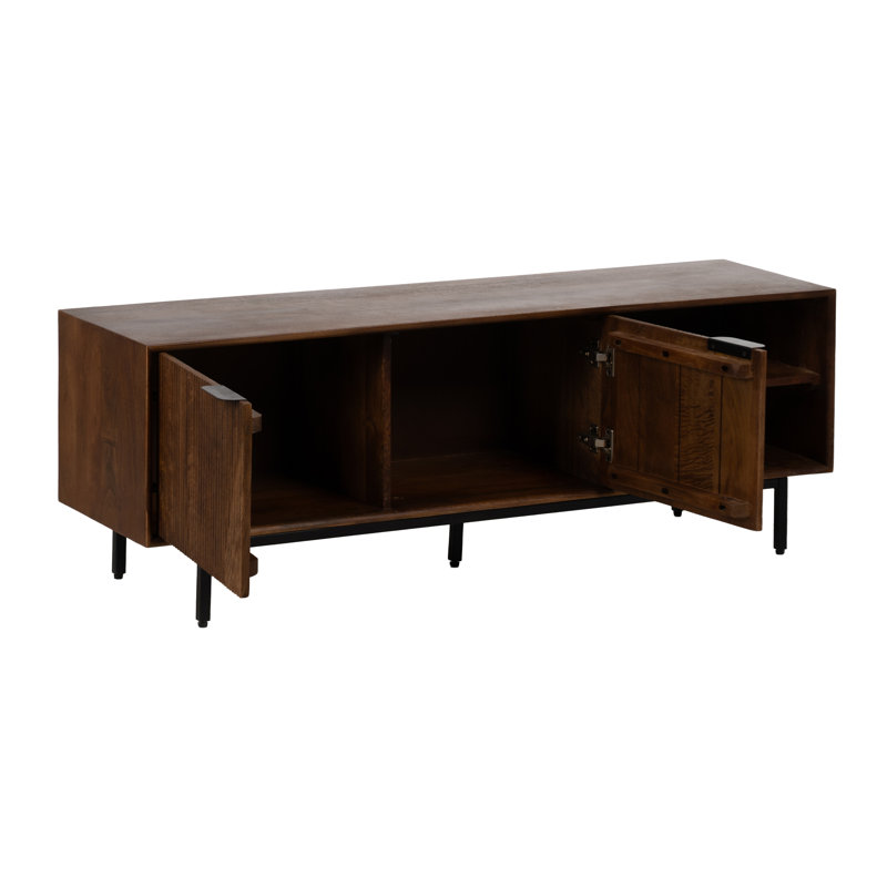 Dayhsaun TV Stand for TVs up to 40" with Fireplace Included