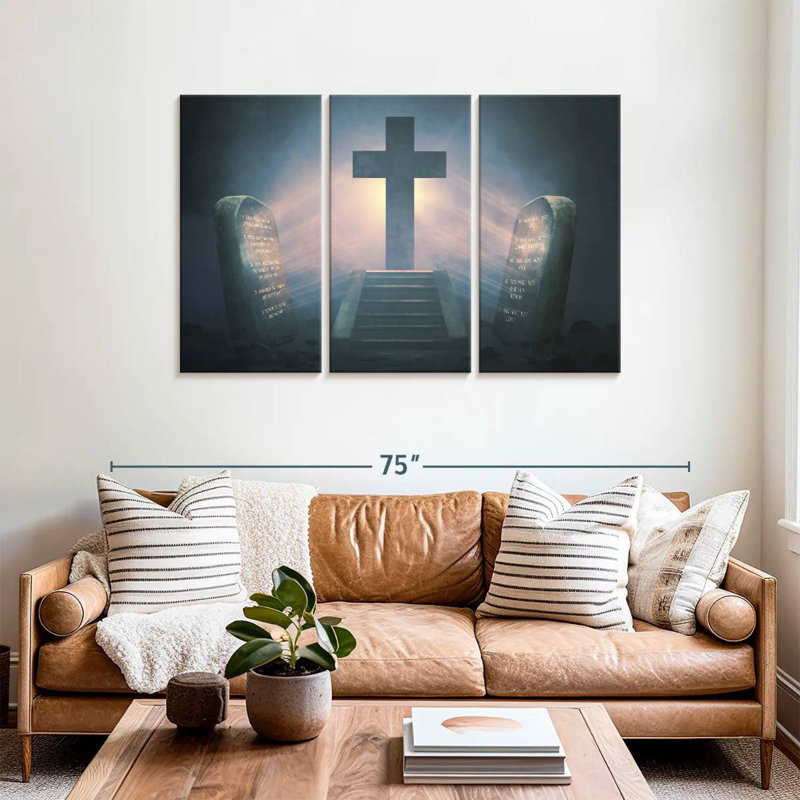 Adella Divine Cross, 36" H x 57" W