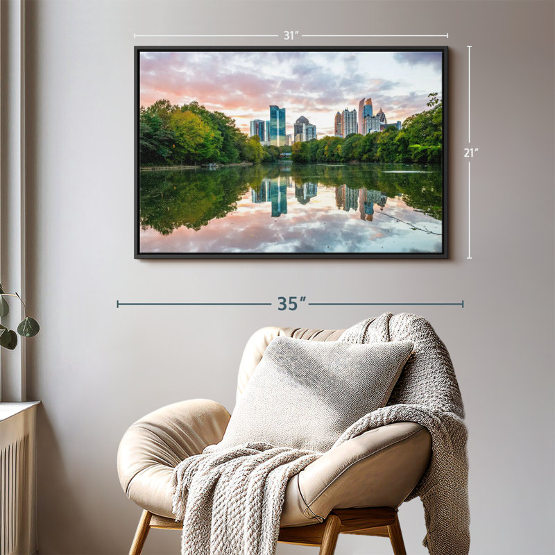 Impression sur toile Midtown Atlanta Park, H 21 po x l 31 po