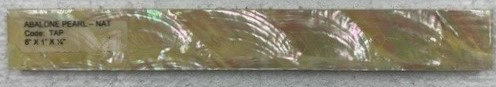 1" x 8" Authentic SeaShell Tile Decorative Liner in Abalone Pearl Natural