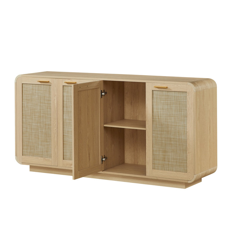 Buffet de rangement en rotin, Natural