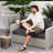 2 Seater Outdoor Seat Cushions Patio Furniture Cushions Black-1117453895