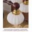 French-Style Retro Lamp Holder With Glass Lampshade Ceiling Lamp