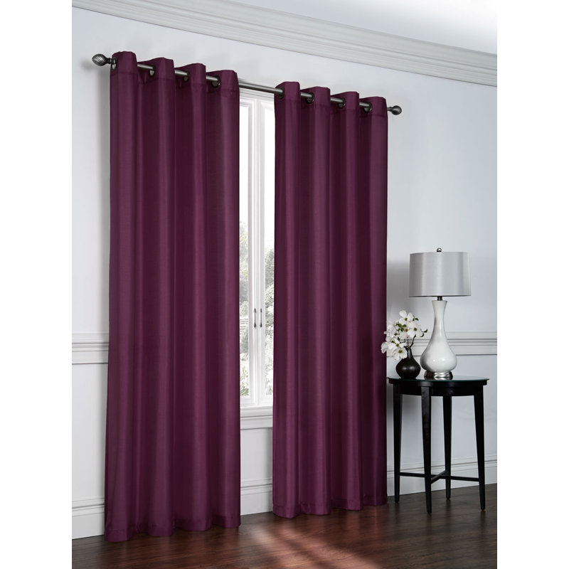Belterra Sheer Curtain Pair, Plum