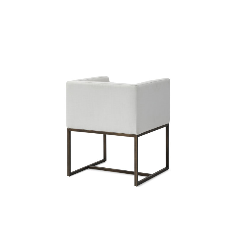 Rossella 18.8 " H Upholstered Armchair, White