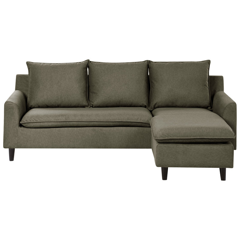 ELVENES 4 Seater Corner Sofa , Green, Right Hand Facing