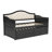 Twin Daybed With Trundle, Twin Size Daybed With 2 Storage Drawers, Wooden Sofa Bed With Upholstered Button Tufted Backrest For Living Room, Bedroom, Guest Room,Black-1846652819