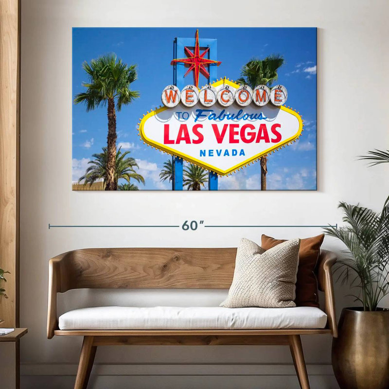 Panneau Lilie Las Vegas Nevada, H 34 po x l 51 po