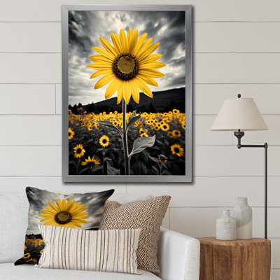 Averyanna " Yellow Brown Sunflower Field Emergent Sunflower II "
