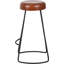 Cosimo Upholstered and Genuine Leather Bar Stool-110955937