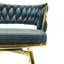 Ensemble de tabourets de bar 26 po avec 2 tabourets de bar Golden Legs