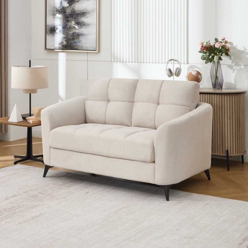Rozalin 6 Seater Linen Sofa, Beige