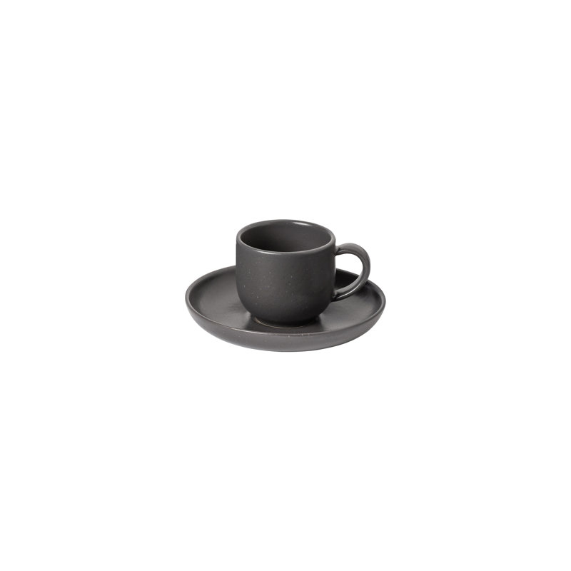 Tasse à café et soucoupe Casafina Pacifica, Gris graine