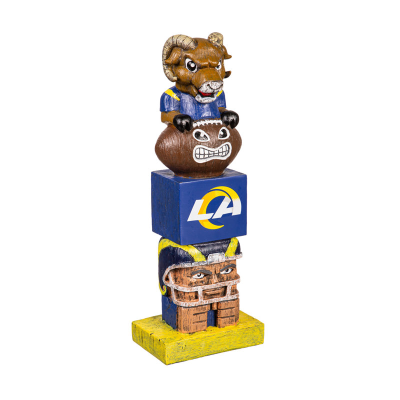 Statue Team Garden, LA Rams, bleu et or