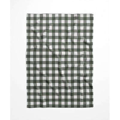 Proper Gingham Velveteen Fleece Blanket