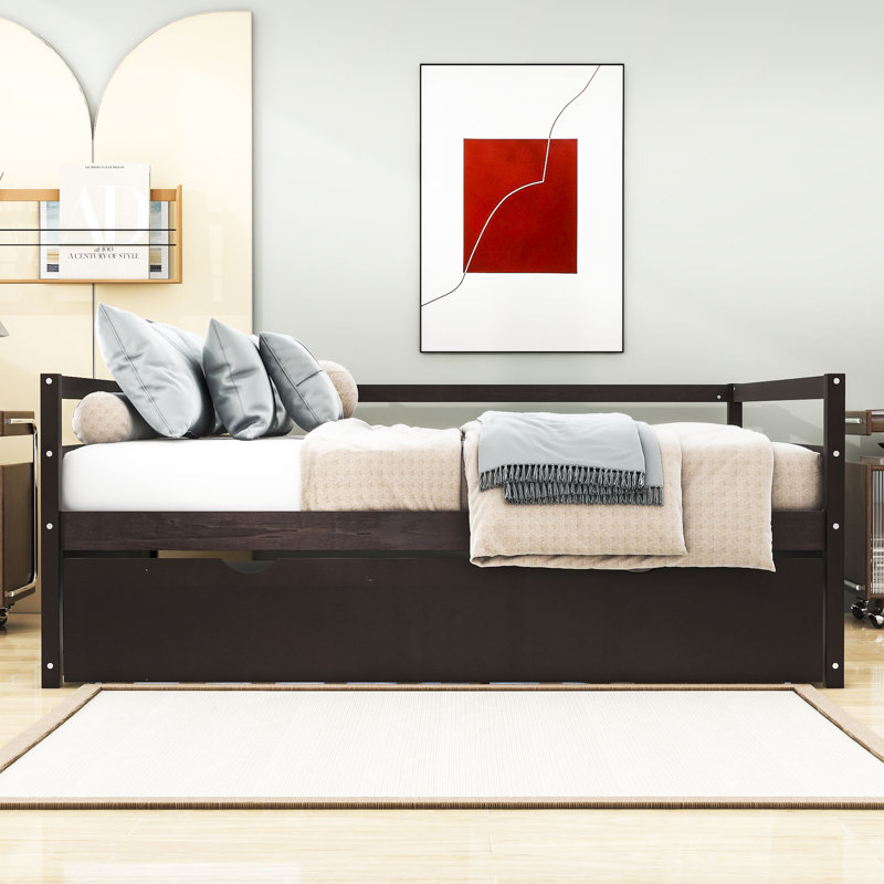 Merva Upholstered Daybed, Espresso
