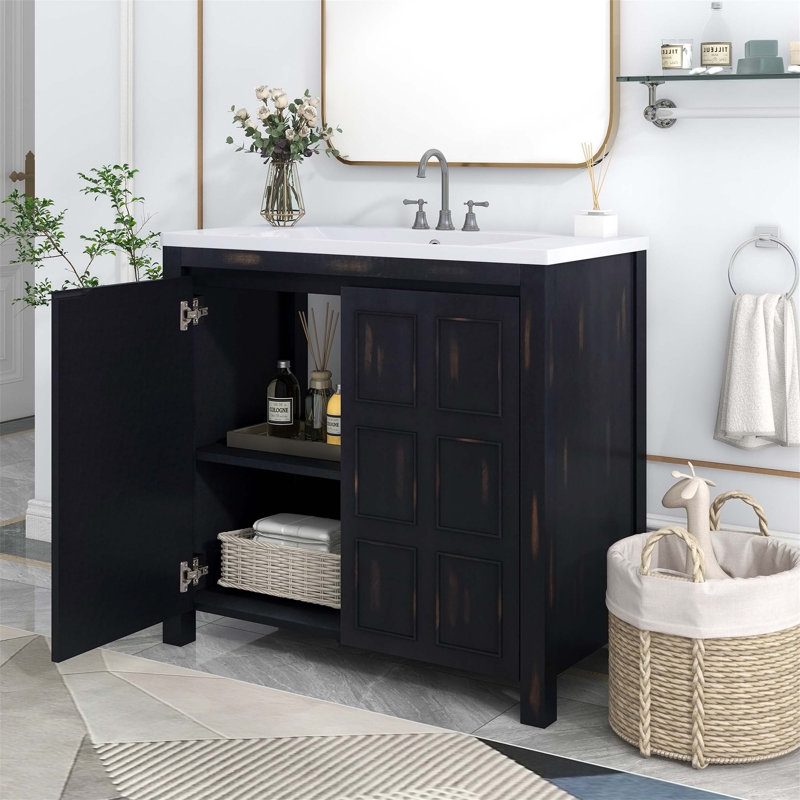 Armoire de salle de bain 36 "Retro Espresso