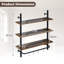 97cm H x 81cm W Metal Floating Bookcase