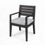 Fauteuil club d'extérieur en bois d'acacia avec coussins, chaise de salle à manger-1921618642-1921618641