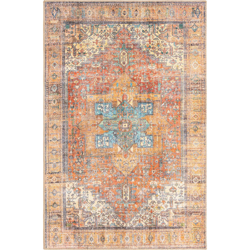 Chenille Geometric Indoor Rug, Rectangle 3'6" x 5'6"