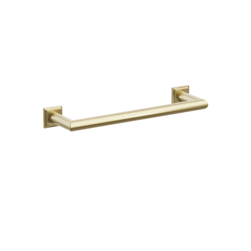 Barre à serviettes Emtek, H 1,625 po x l 13,625 po x P 3,25 po, Laiton satiné
