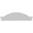 44"W x 12"H x 2-1/2"P Segment Arch W/ Flankers Sunburst Architectural Grade PVC Pediment-41863541