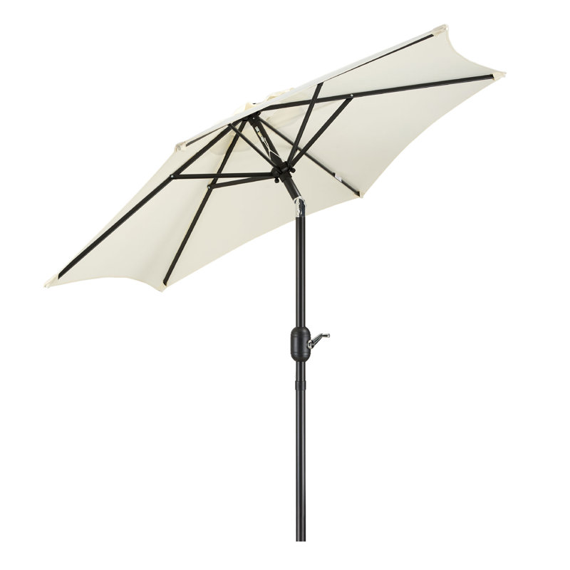 VonHaus Parasol 2M, Ivory