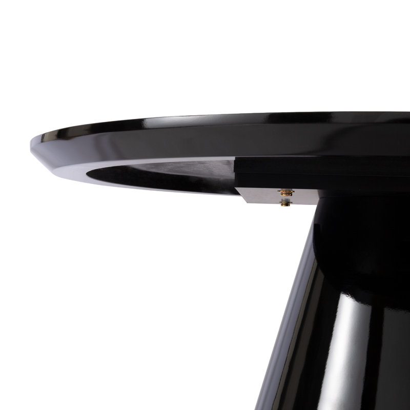 Table basse ronde Lippa, Noir