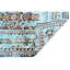 Hand Knotted Abstract Area Rug in Camel/Turquoise-1633855093