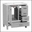 Ensemble de meuble-lavabo simple avec plateau Samit 18,00-943861244
