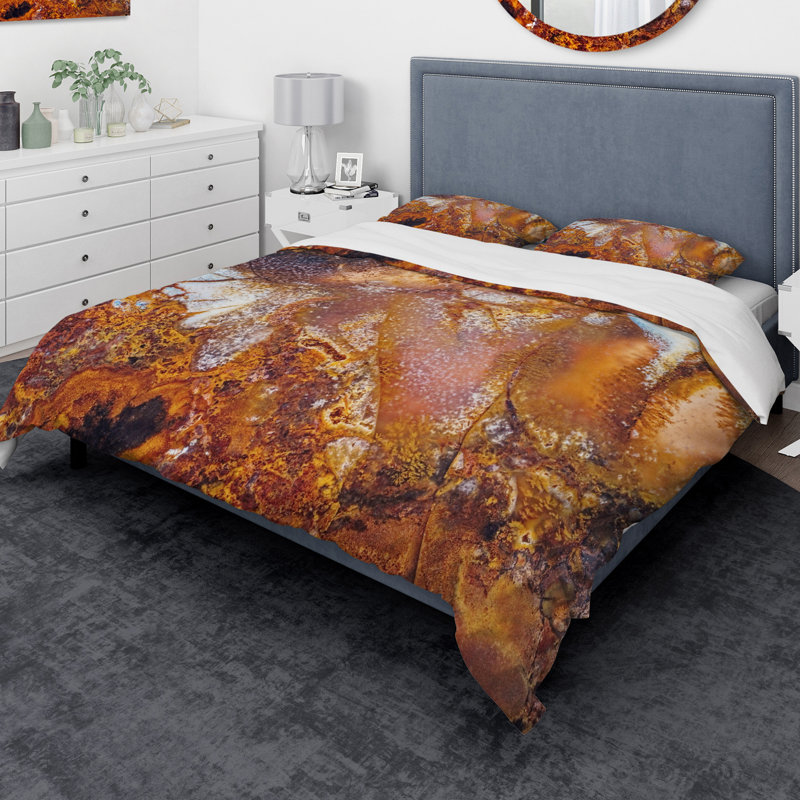 Modern & Contemporary Abstract Duvet Cover, Queen Duvet Cover + 2 Shams