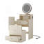 Ensemble de coiffeuse 3 en 1 avec miroir et lumière, ensemble de coiffeuse avec station de charge et tabouret rembourré-118032975