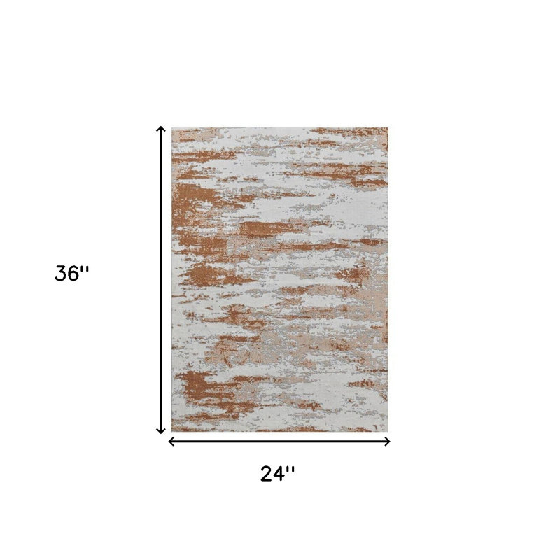 Tapis gris lavable imprimé antidérapant 2 pi x 3 pi