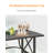 Rectangular Outdoor Dining Table Umbrella Hole , 52.4 " W 25.6 " D