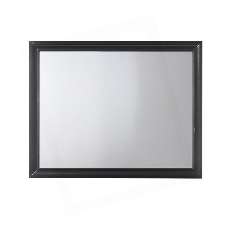 Naima  Black Finish Mirror, Black
