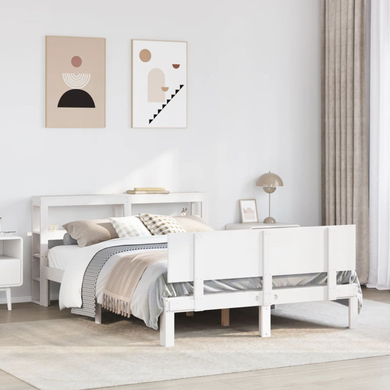 Clarkson Bed, Small Double (4'), white