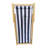 Populus Wood Sling Chair With Dark Blue Stripe - Outdoor Chair, 24.24 In. Width, 39.18 Depth, 7.56 Lb Weight, 220 Lbs Limit For Use Folding Chaise Lounge Weight Capacity, Depth
