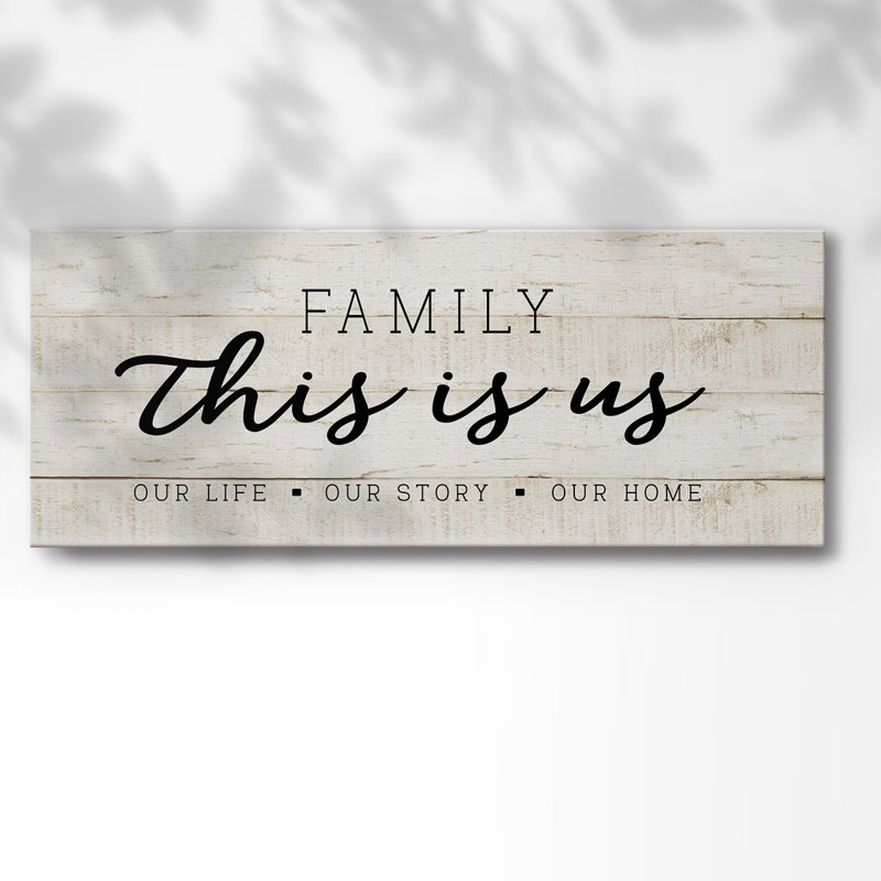 " This Is Us ", 8" H x 20" W x 1.5" D