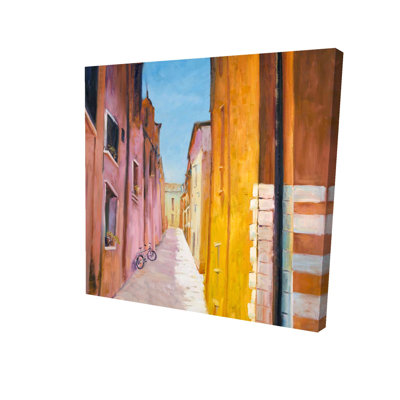 Houses on the Streets of Collioure' Oil Painting Print on Wrapped Canvas -  Fleur De Lis Living, EFF27453FAC84AB08B3C3E9745DC59E0