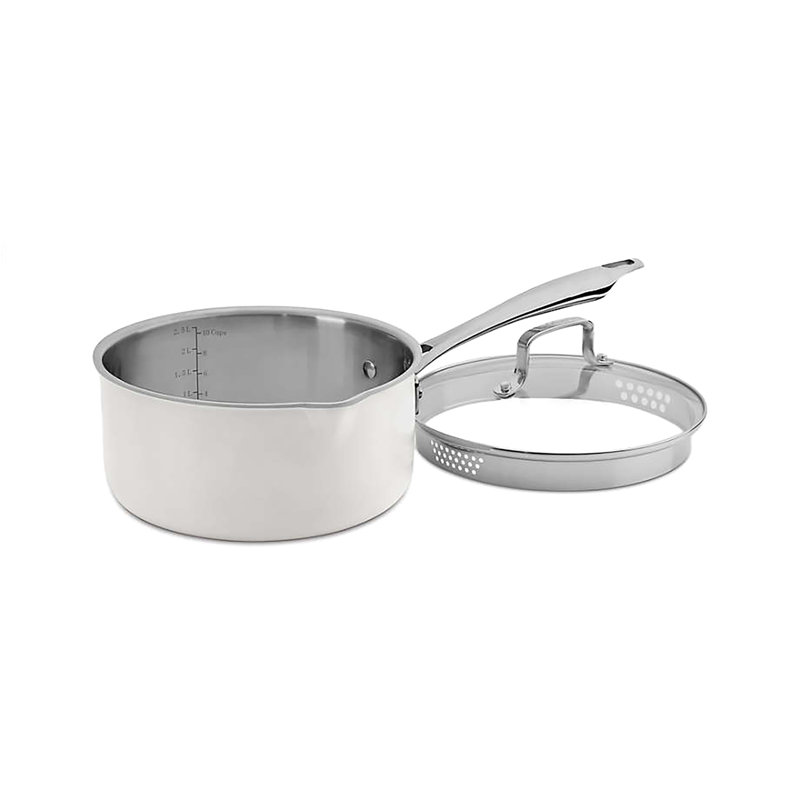 11-Piece Matte White Stainless Steel Cookware Set