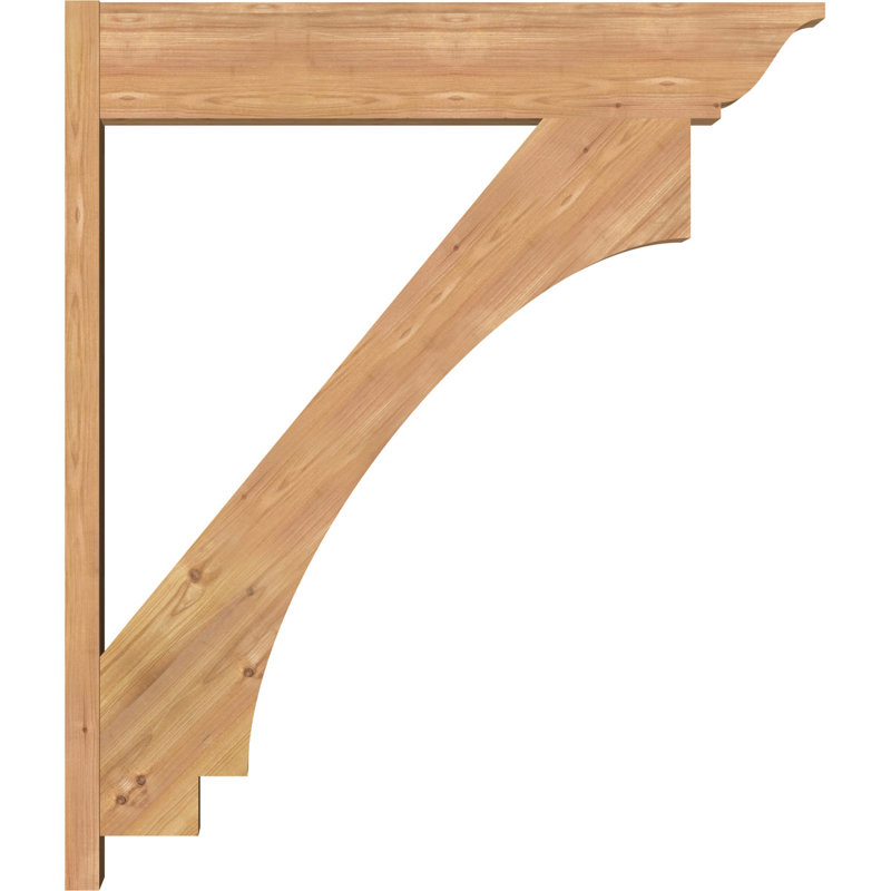 Persienne impériale traditionnelle, Cèdre rouge occidental l 7 1/2 po (lisse), P 36 po x H 42 po