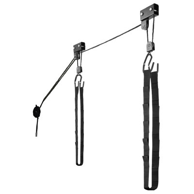 Kayak Hoist Overhead Pulley System with 125lb Capacity for Canoes Bikes Ladders or Kayak