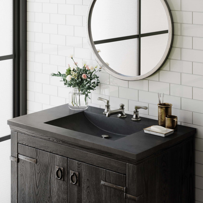 Palomar 36.5" Single Bathroom Vanity Top with Sink, Sand, Single