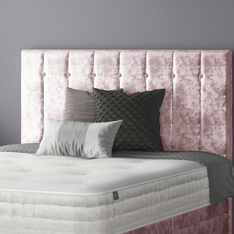 New Fairfield Divan Bed Base, Pink, Single (3'), No Drawers